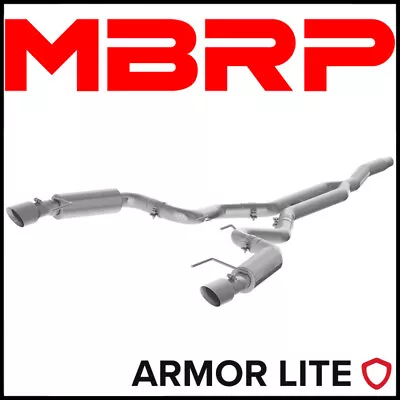 MBRP Armor Lite 3  Cat-Back Exhaust System Fits 15-24 Ford Mustang 2.3L EcoBoost • $654.99