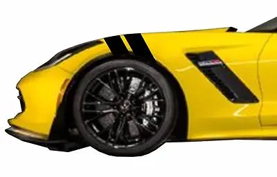 4  Fender Vinyl RACING STRIPES Also Gun Metal2 Carbon Fiber Fits CORVETTE C7 C6 • $27.95