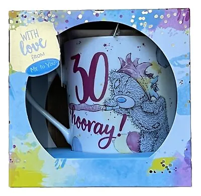 Me To You 30th Birthday Mug Gift Boxed Tatty Teddy With Love Brand New • £11.41