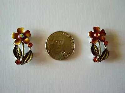 2 Hole Slider Beads Fleur Smoked Topaz  #2 • $4.95