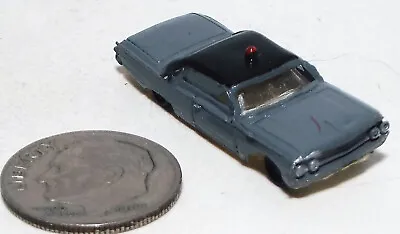 Bachmann N Scale Plastic Car In Gray With A Black Roof And A Police Type Light • $6