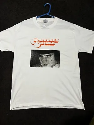 VTG 90s A Clockwork Orange UV Reactive Promo Graphic Movie T Shirt Size Large • $95