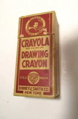 Vintage Crayola Drawing Crayon No 24 Rubens Binney & Smith Co  Box  &  Contents • $29