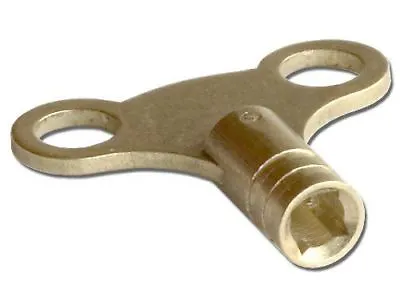 Radiator Key Solid Brass Easy Grip Bleed Plumbing Tool Air Vent Valve Bleeding • £2.19