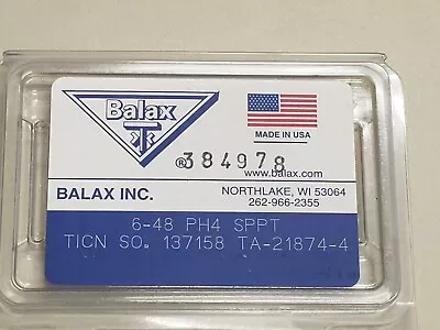 Balax 6-48 PH4 SPPT TICN HSS 3 Flute Tap • $24