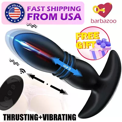 Remote Prostate Massager Vibrator Dildo Sex Toys Anal Butt Plug For Men Women • $18.52