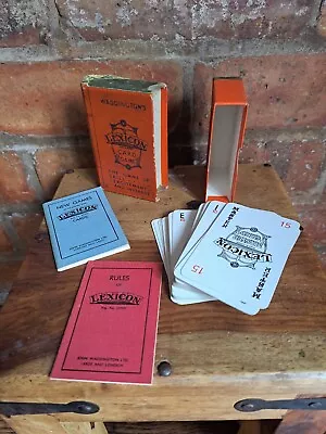 Vintage C1933 Waddington's Lexicon Card Game - Red Back Cards • £10