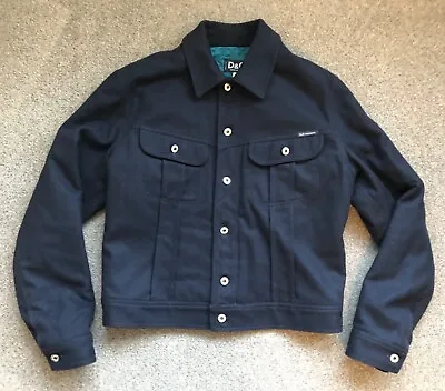 DOLCE & GABANNA D&G BNWOT Blue Wool Blend Trucker Jacket XL UK Chest 42 • £125