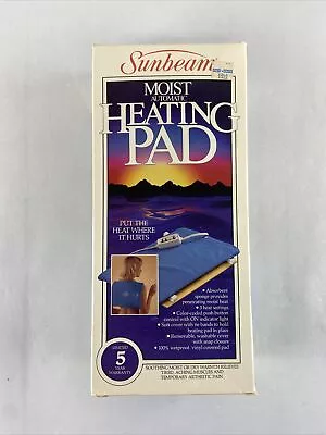 Vintage Sunbeam Automatic/ Moist Heat Electric Heating Pad Open Box • $22