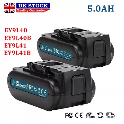 2x 5.0Ah 14.4V Li-ion Battery For Panasonic EY9L40 EY9L40B EY9L42B EY9L41 EZ9L40 • £59.90