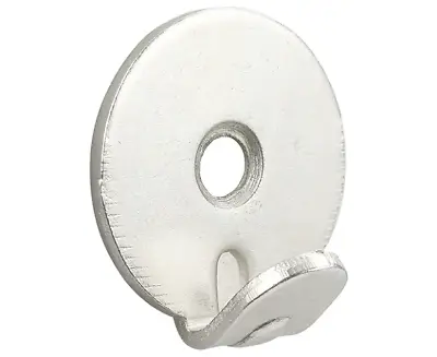 HEAVY DUTY NICKEL PLATED ROUND PICTURE HOOKS MIRROR HOOKS CANVAS HOOKS - 4 Pack • £3.89