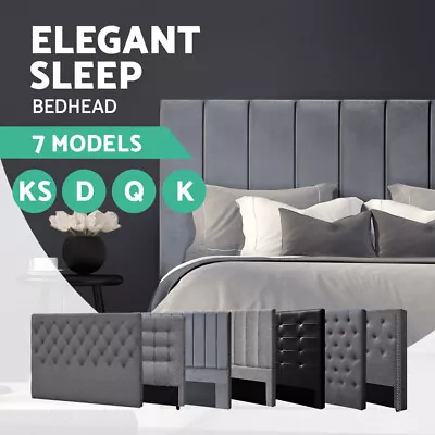 $124.95 • Buy Bed Frame Headboard Double Queen King Single Size Head Bedhead Fabric