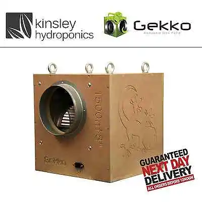 Gekko Acoustic Box Fan 6 8 10 12 Inch 1500 2500 3250 M3 Hydroponics Inline  • £495.95