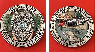Silver Miami Dade Police Department Challenge Coin • $7.50