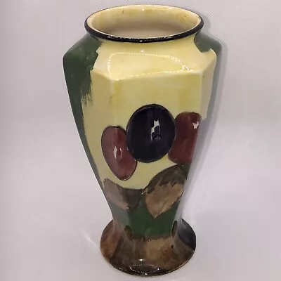 VINTAGE H & K TUNSTALL POTTERY AUTUMN Fruit VASE C1940s England • $15