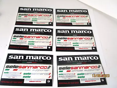 Vintage Selle San Marco Bicycle Frame Stickers Lot Of 6 NOS • $10