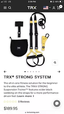 TRX All-in-One Suspension Training Bodyweight Resistance System - Yellow/Black • $34.99