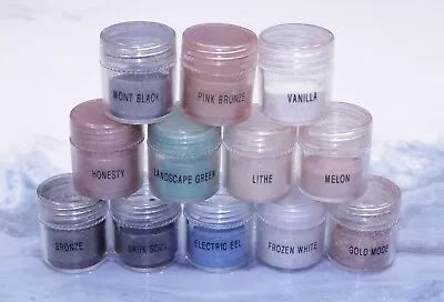 MAC Makeup Pigment Eyeshadows Lot Of 11 Authentic Large Sample White Gold Brown • $28.95