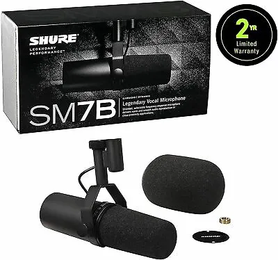 Shure SM7B Cardioid Dynamic Vocal / Broadcast Microphone Free Shipping NEW US • $168.99