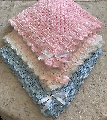 Hand Crochet Baby Blanket • £15