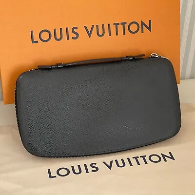 Louis Vuitton Taiga Athol Aldoise Organizer LV Travel Case M30652 Black MI3009 • $299.90