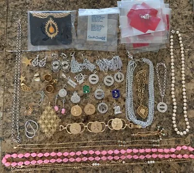 46pc Lot Vintage Sarah Coventry Costume Jewelry Lot All Signed Some Sterling • $90