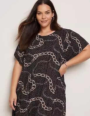 AUTOGRAPH - Plus Size - Womens Dress -  Cold Shoulder Midi Kaftan Dress • $22.98