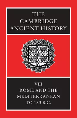 The Cambridge Ancient History Astin Walbank Frederiksen Ogilvie Volume 8 2e • £191.39