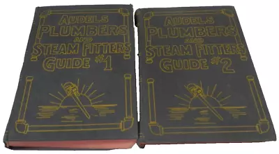 Audel's Plumbers & Steam Fitters Guide 1 & 2 (Hardcover 1949 & 1953) • $27.99