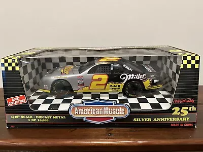 Ertl 1:18 NASCAR Miller 25th Silver Anniversary Rusty Wallace #2 Thunderbird • $9