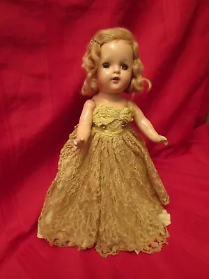 MADAME ALEXANDER COMPOSITION DOLL - Unmarked - (13 ) - Original Gown - 1930's • $19.99