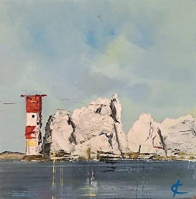 'The Needles Lighthouse'. Isle Of Wight. Oil Painting. John Kelly Art.  • £25