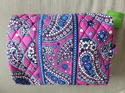 New Vera Bradley Boysenberry Large Cosmetic Travel Storage Organizer MakeUp Bag • $24.99