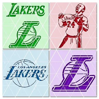 LA Los Angeles Lakers Stencil - Reusable & Durable - 10 Mil Mylar Custom Kobe • $10.99