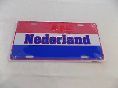 NEW Nederland (Embossed) Netherlands Flag Novelty Car Tag License Plate Lot # 2 • $9.95