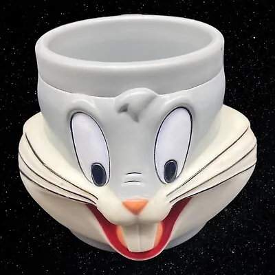 $25.93 • Buy 1992 Warner Bros. Bugs Bunny Plastic Figural Face Handled Mug 3.5”t 6”w