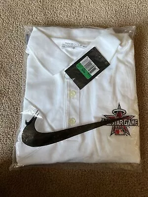 Vintage Nike Polo Shirt Mens XL Dri-Fit Short Sleeve 2010 MLB All-Star Game New • $15