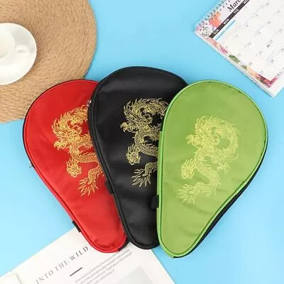 Wear Resistant Table Tennis Bat Bag Dragon Ping Pong Racket Case  Gymnasium • £7.16