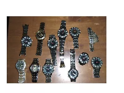 Vtg Lot Of11 U S Polo/ 1 Apt 9 Men's Watches For Partsd Or Repair Untested • $15