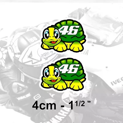 Valentino Rossi TURTLE Sticker Vinyl 46 Tartaruga 2001 4cm  Adesivo Aufkleber • £3.75