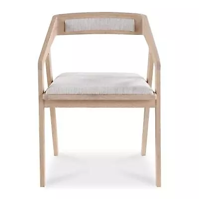 Moe's Home Collection's Padma Oak Arm Chair Light Grey • $665