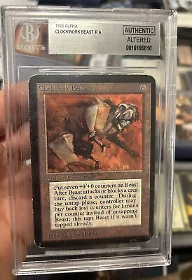 Alpha Clockwork Beast Magic The Gathering BGS Authentic Altered Mtg PGEA • $0.99