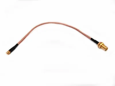 £4.25 • Buy 20cm MMCX 90 Degree To SMA FEMALE RP Bulkhead PIGTAIL / FLY LEAD CABLE RG316