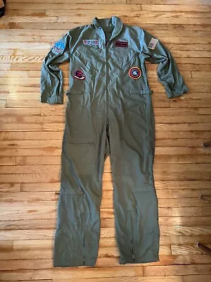 Top Gun Flight Suit Halloween Costume Cosplay Maverick Leg Avenue 2022 Size XL • $51.99