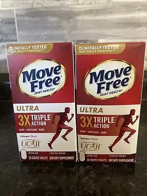 X2 Schiff Move Free Ultra 3X Triple Action 30 Tabs Sealed EXP 03/2026 • $29.99