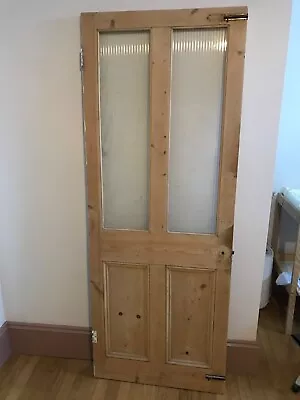 £90 • Buy Reclaimed Victorian Pine Wooden Internal Glazed Door 