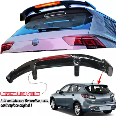 Fit For MAZDA 3 2010-2013 Universal Rear Tailgate Roof Spoiler W/ LED Light • $84.99