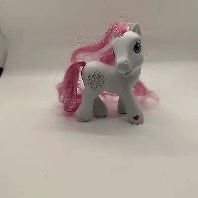 Hasbro G3 My Little Pony Star Swirl White Pink Tinsel Hair Sparkle Firework  • $9