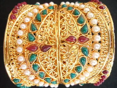 Dazzling Jodha Alkbar Polki Bangle (kungan) Set • $29.99