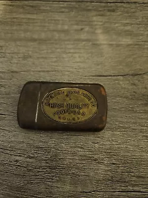 Vintage Brass Hayward Bros Shoe Co Match Safe. Omaha Ne Advertising. • $49.99